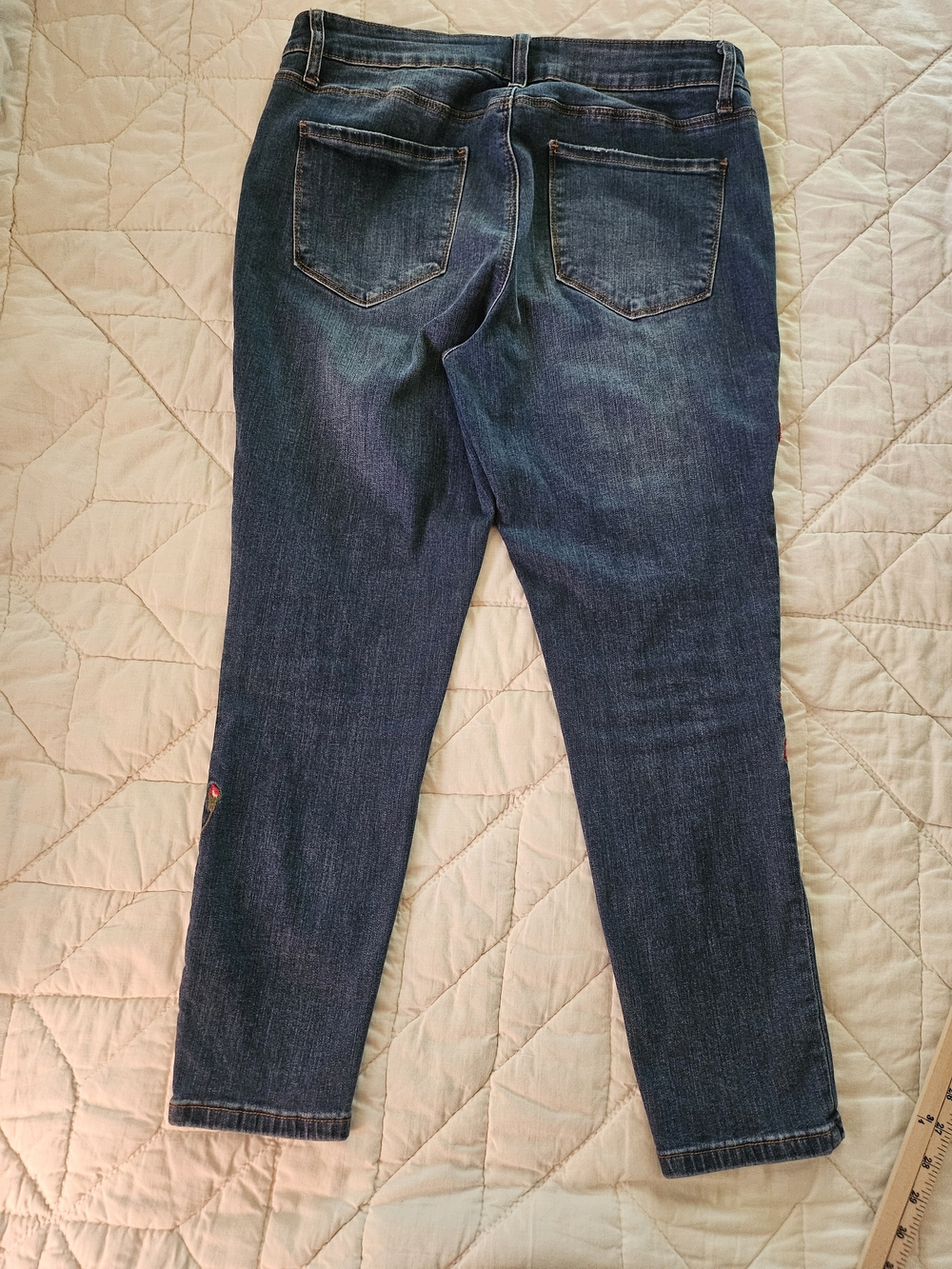 A.N.A. Floral Embroidered Jeggings- Size 12 - Picture 3 of 10
